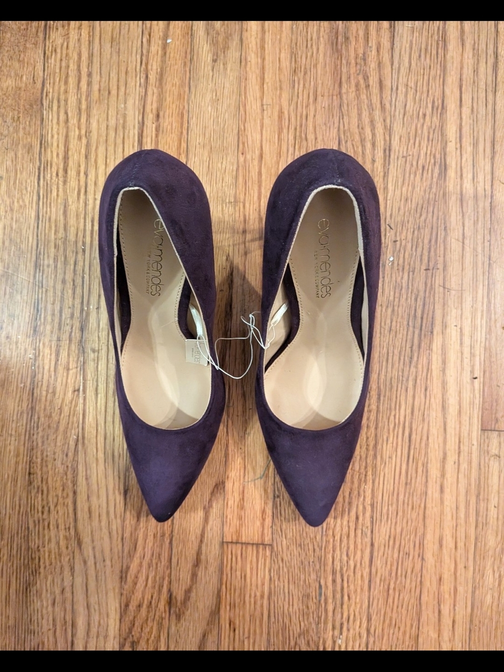 New York and Co Eva Mendes Plum Suede Pumps Size 8